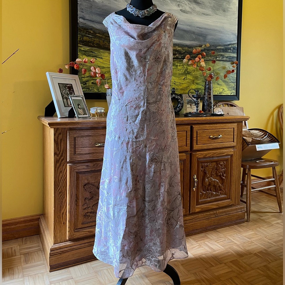 Jacques Vert 1930s Vintage Style Maxi Dress